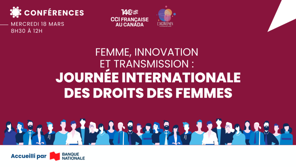 Affiche 5@7 Femmes en tech, evenement conjoint DigiWomen et AQIII, 10 mars 2026